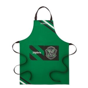 NWOT Williams Sonoma Hogwarts Apron Slytherin Harry Potter Green Cotton Free S/H